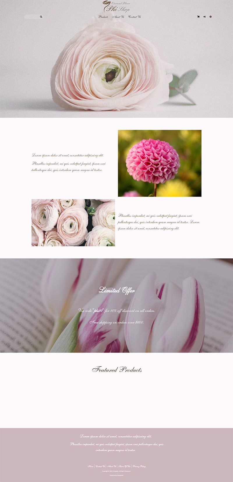 online shop template